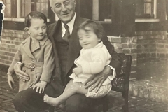 Charles Burgess with his two grandsons 1934