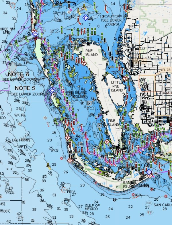 nautical map pine island Museum of the Islands